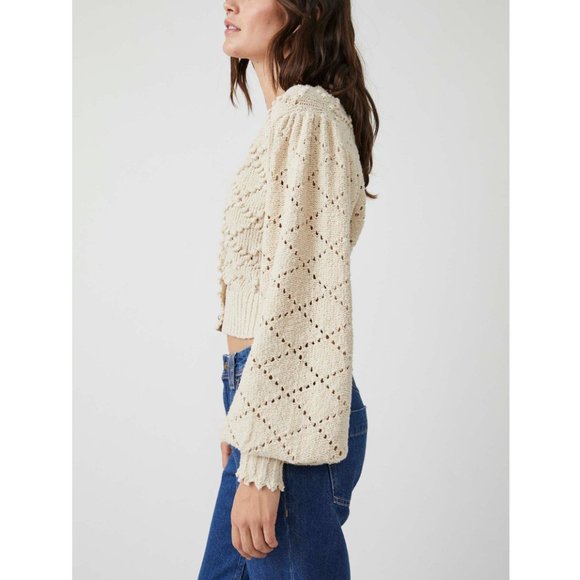 🎉 LAST CHANCE🎉 FREE PEOPLE Polly Sweater / Oatmeal - Picture 3 of 5